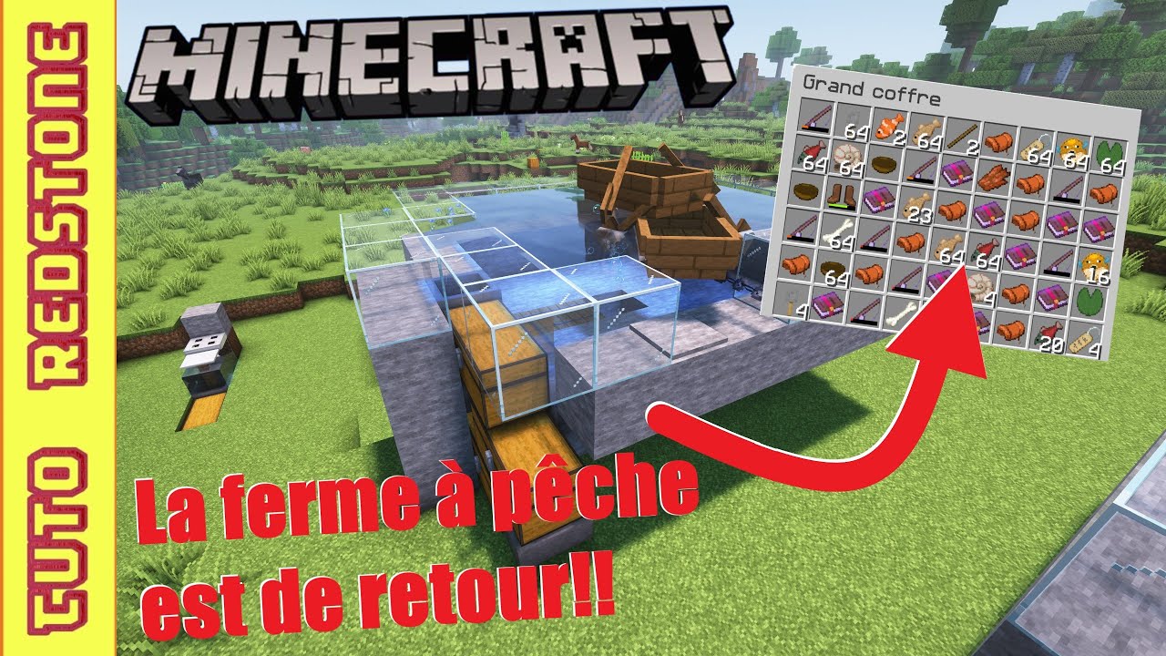 Patcher /!\Comment fabriquer une ferme à Pêche : [TUTO] Redstone