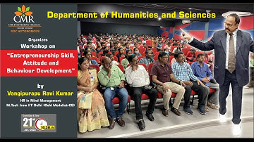 Organizes Workshop on “Entrepreneurship Skill, Attitude and Behaviour Development” @ CMREC, Hyd.