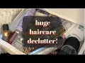 HUGE haircare declutter! | declutter 2021!