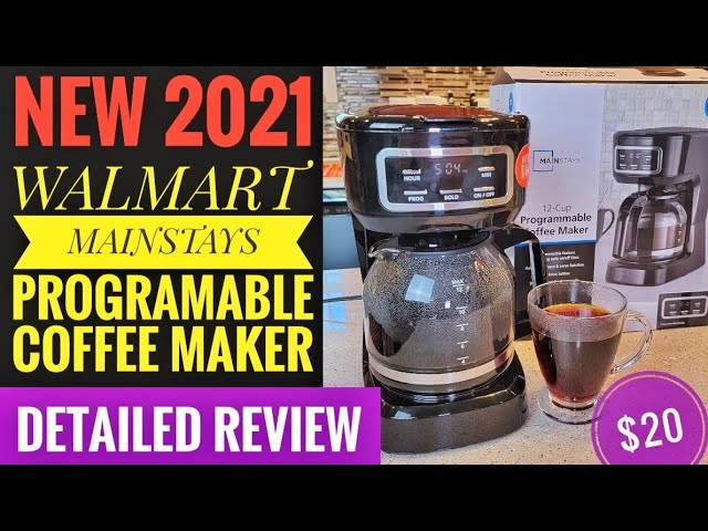 Mainstays Black 5 Cup Drip Coffee Maker