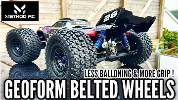 Ik ben GEOBSEDEERD door de Geoform Belted Wheels op mijn Traxxas Sledge!