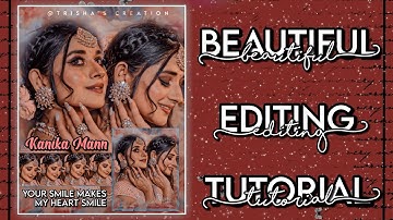 Trending Unique Picsart editing tutorial. Trisha