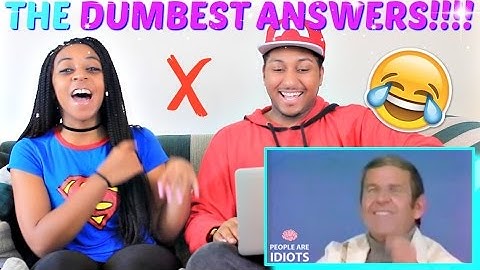 TOP DUMBEST GAMESHOW ANSWERS AND MOMENTS OF ALL TIME PART 2 REACTION!!!