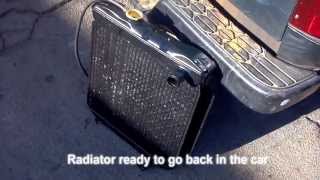 1966 Mustang Cooling System Power flush and Radiator repair and restoration