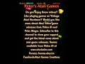 Atari 7800 Game with rotating asteroids. Megaoids for Atari 7800.