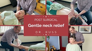 Gentle spine exam, myofascial release and adjustment relaxation with  Dr. Russ ASMR