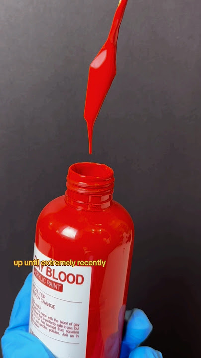 This paint takes “BLOOD RED” LITERALLY.🩸 #paint #arthistory #art #red #facts #interesting #history