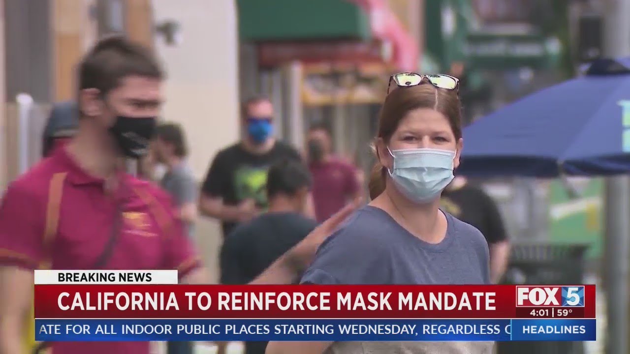 California To Reinforce Mask Mandate Due To Rise In COVID Rates - YouTube