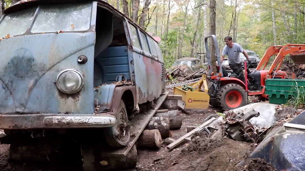 Unearthing Rare VW Bus 52 Years Lost - Now Found, Full Rescue