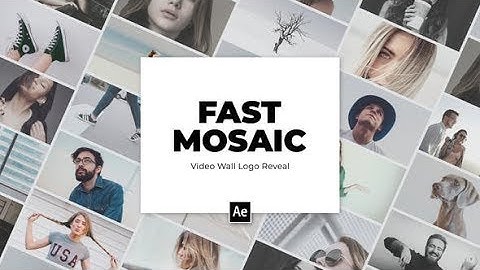 Video Wall Mosaic Logo Reveal Intro (Best After Effects Projects)