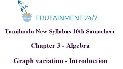 10th std Maths|Graph of Variation - Introduction|Algebra|TN Samacheer Syllabus 2020