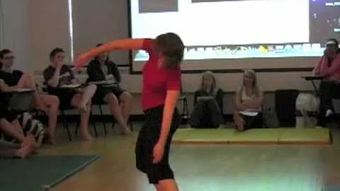 Amanda Kurtz performing Choreobot 2.0 (VICKI)