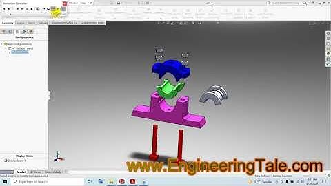 Solidworks | Exploded view Plummer Block | SolidWorks Animation| EngineeringTale Tutorials