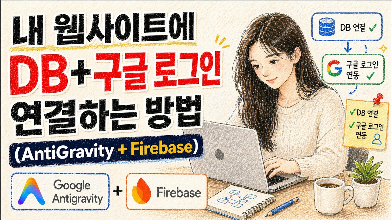 내 웹사이트에 '데이터 베이스 + 구글 로그인' 연결하는 방법 (AntiGravity+Firebase MCP)