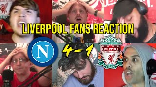 LIVERPOOL FANS REACTION TO NAPOLI 4 - 1 LIVERPOOL | FANS CHANNEL