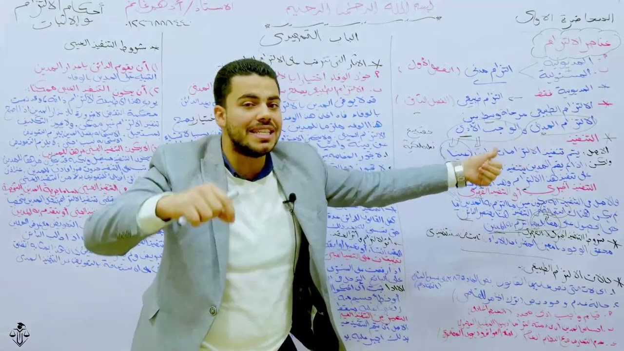 المحاضرة الأولي - أحكام الإلتزام