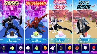 Venom Vs Spiderman Vs Spider Gwen Vs Moon knight -Hop Ball Game