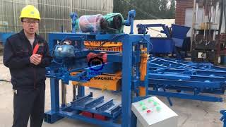 QT4-40 manual hollow block molding machine description in complete detail / difference from others