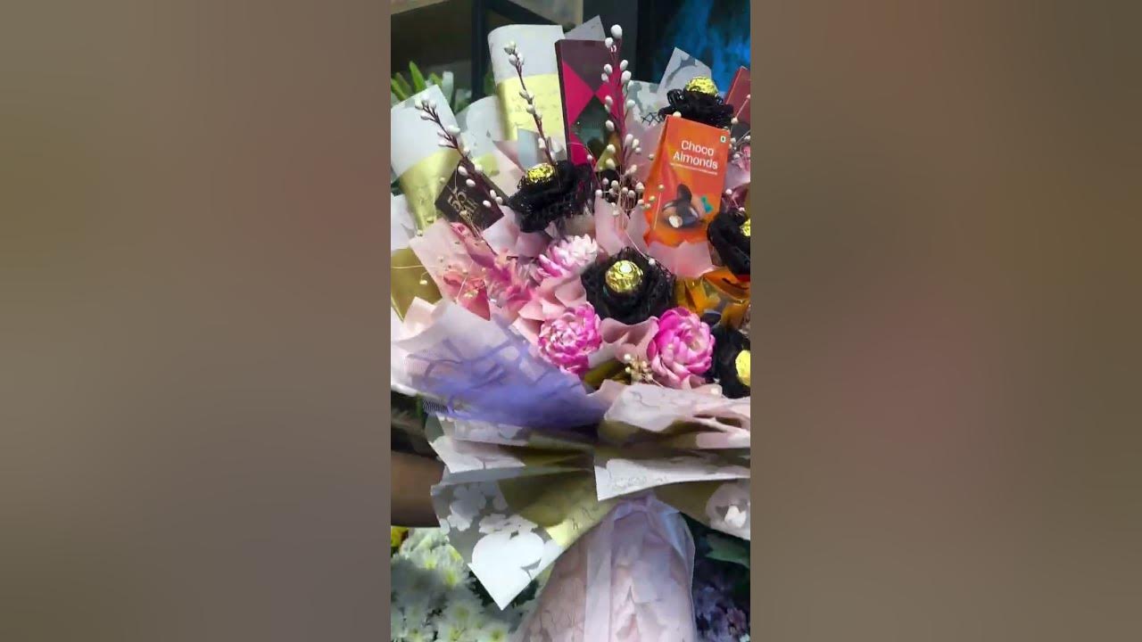 ##chocolate🍫 flower bouquet 💐#@rajbiswas605