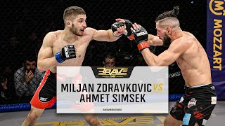 Miljan Zdravkovic vs Ahmet Şimşek | FREE MMA Fight | BRAVE CF 56