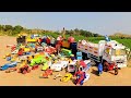 Wow !! Truk Oleng Bongkar Mainan Mobil Mobilan Truk Pasir Truk Tronton Panjang Truk Molen Loader