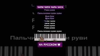 Чипи Чипи Чапа Чапа На Русском 🐱💃 ● Short Piano Karaoke ●