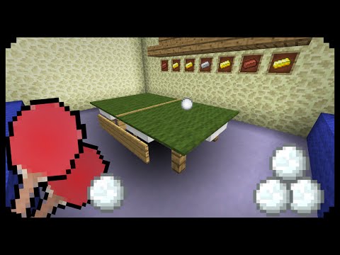 ✔ Minecraft: How to make a Ping Pong Table