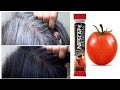 วิธีแก้ผมหงอก ผมหงอกก่อนวัย แก้ยังไง White Hair To Black Hair Naturally Permanently with Tomato