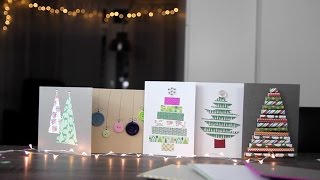 DIY Zelf kerstkaarten maken! Budget - Makkelijk - Inspiratie - Pinterest