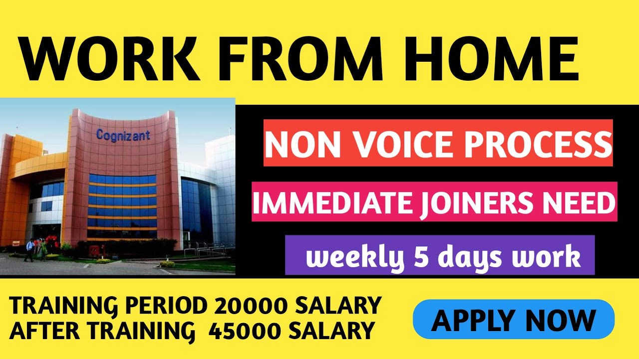 Work From Home Immediate Joiner Need 25k to 45k salary job 