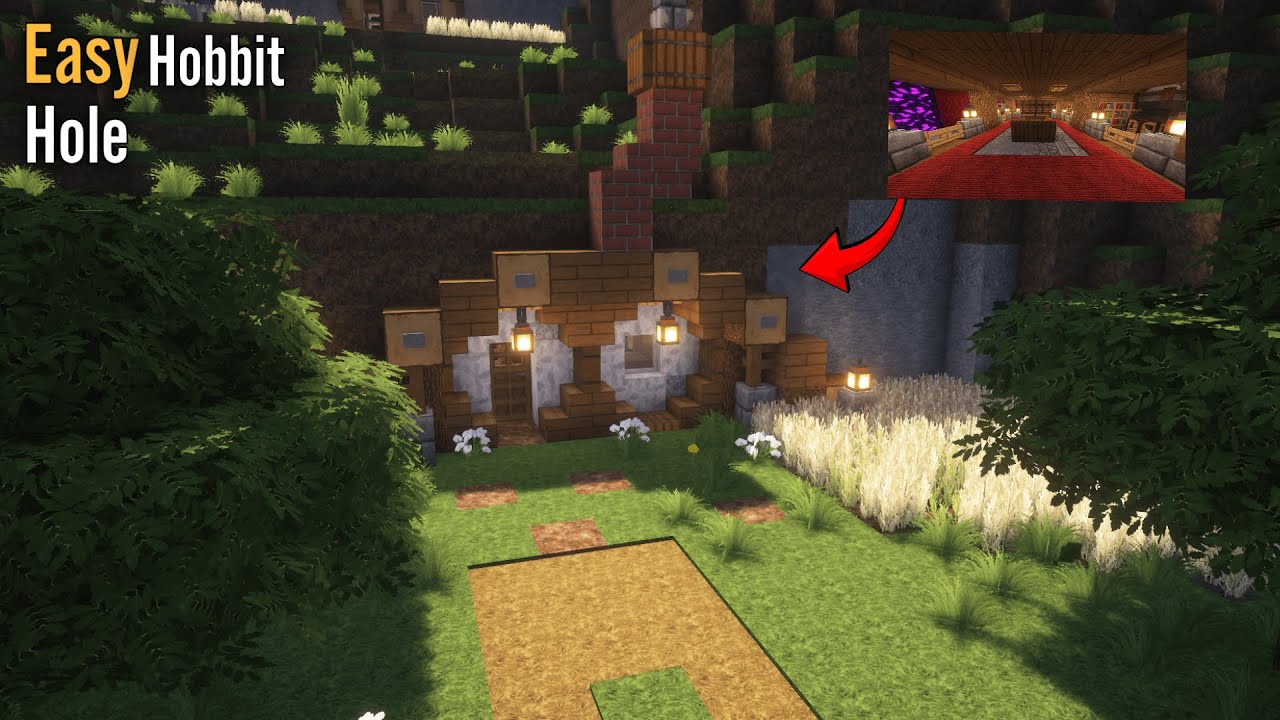 Minecraft: How to build a Hobbit Hole | Survival House - YouTube