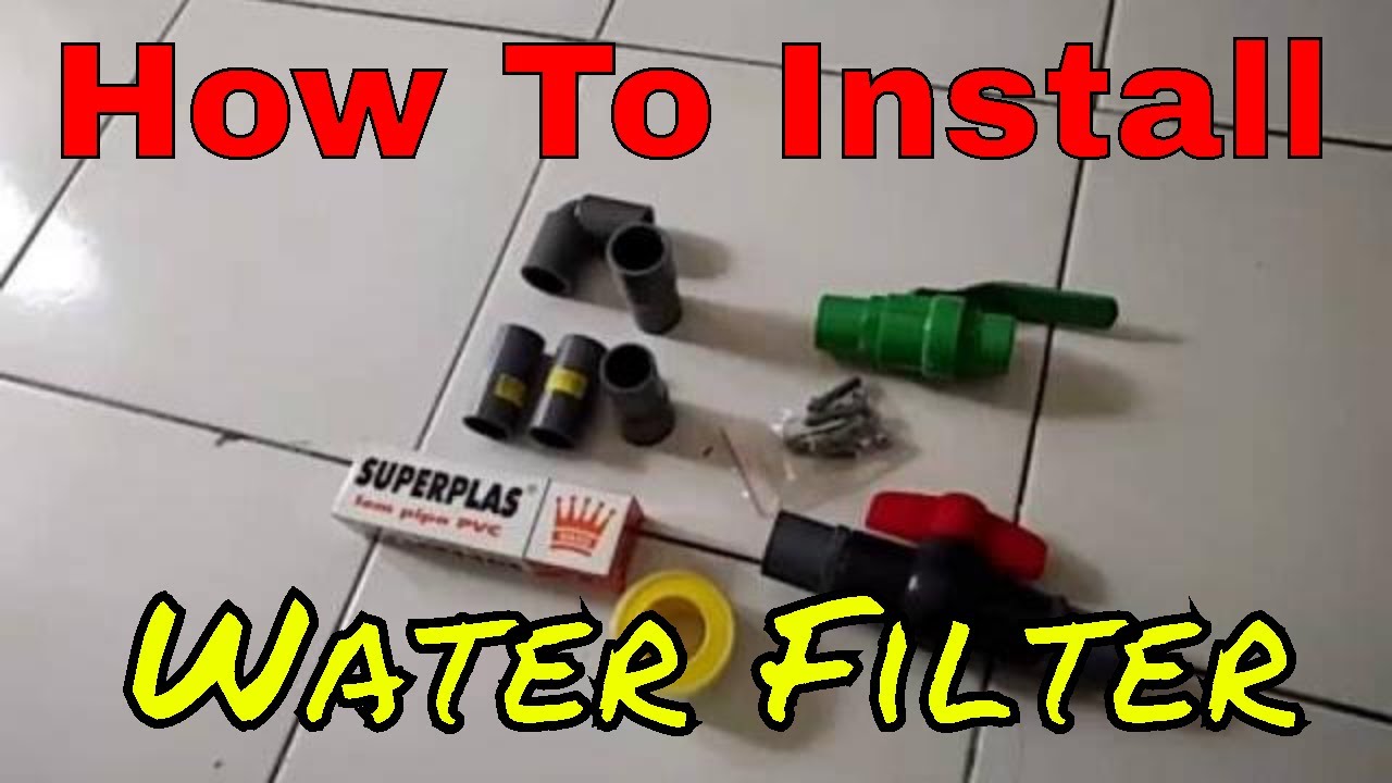Cara pasang filter air YouTube