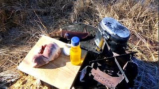 Пикник. Готовим в походном котелке на щепочнице