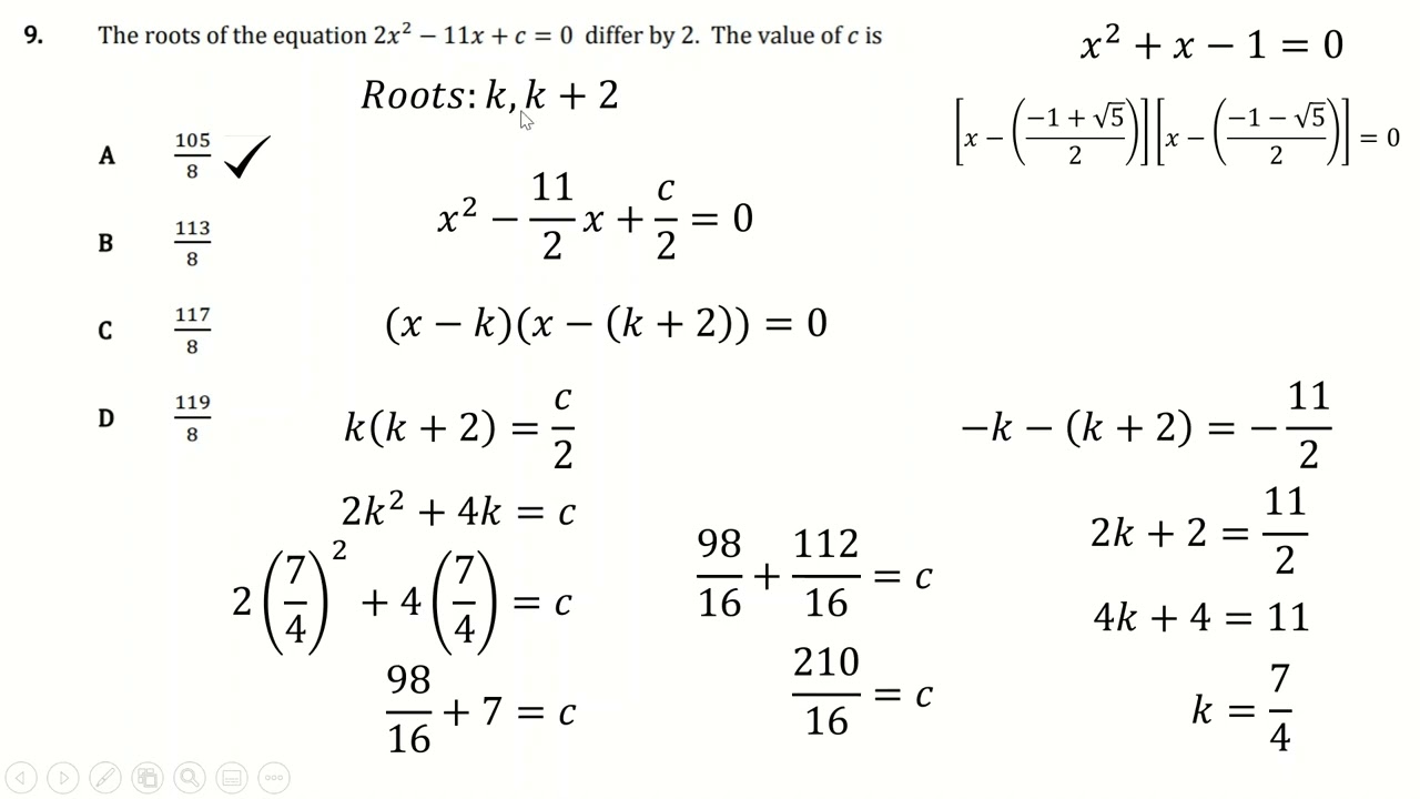 TMUA Specimen Paper 1