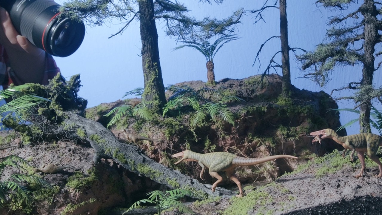 Как сделать диораму мелового леса и динозавра. Масштаб 1/24 (укороченная версия)