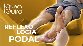 Relaxando com reflexologia podal