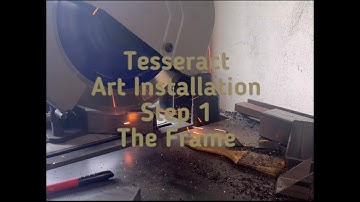 "Tesseract" Art Installation Build Part 1: The Frame - Burning Man Art by Nicky Alice - Hypercube