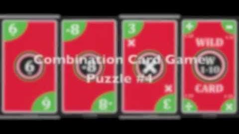 Combination Card Game Puzzle #4