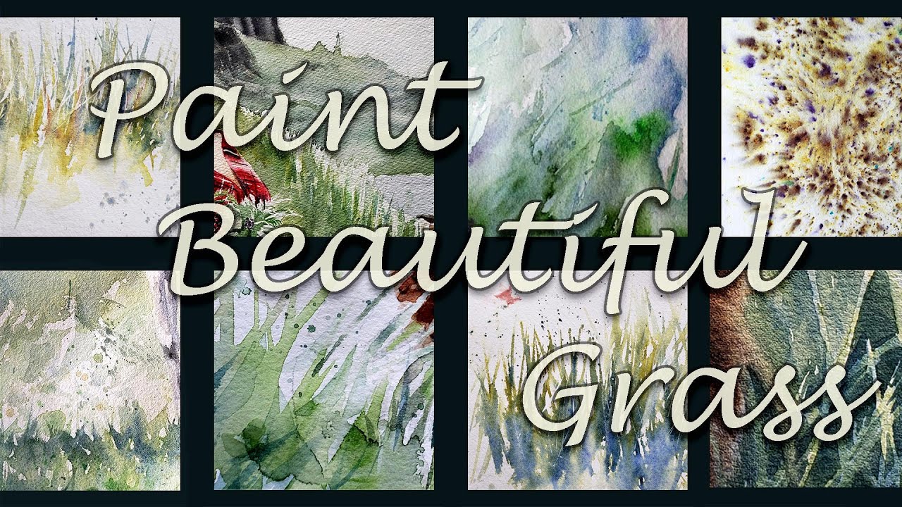 10 Tips How to Watercolor Paint BEAUTIFUL Grass 4 Beginners Bonus