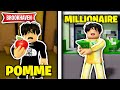 Devenir millionnaires grace a une pomme sur brookhaven roblox