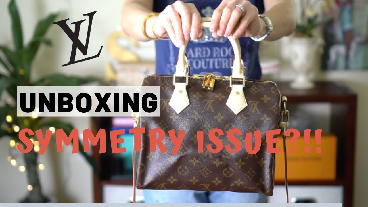 LV Speedy Bandouliere 25 | UNBOXING & SYMMETRY ISSUE - YouTube