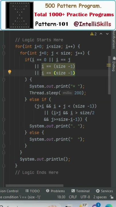 Java Pattern-101 | 500 Java Pattern Programs #shorts #java #coding # ...