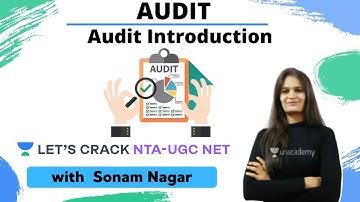 Audit Introduction | NTA UGC NET Paper-2 | Sonam Nagar