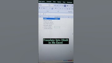 Translate English text to Hindi text in Ms Excel 😯😲😲 #shorts #exceltricks #excel #exceltips #viral