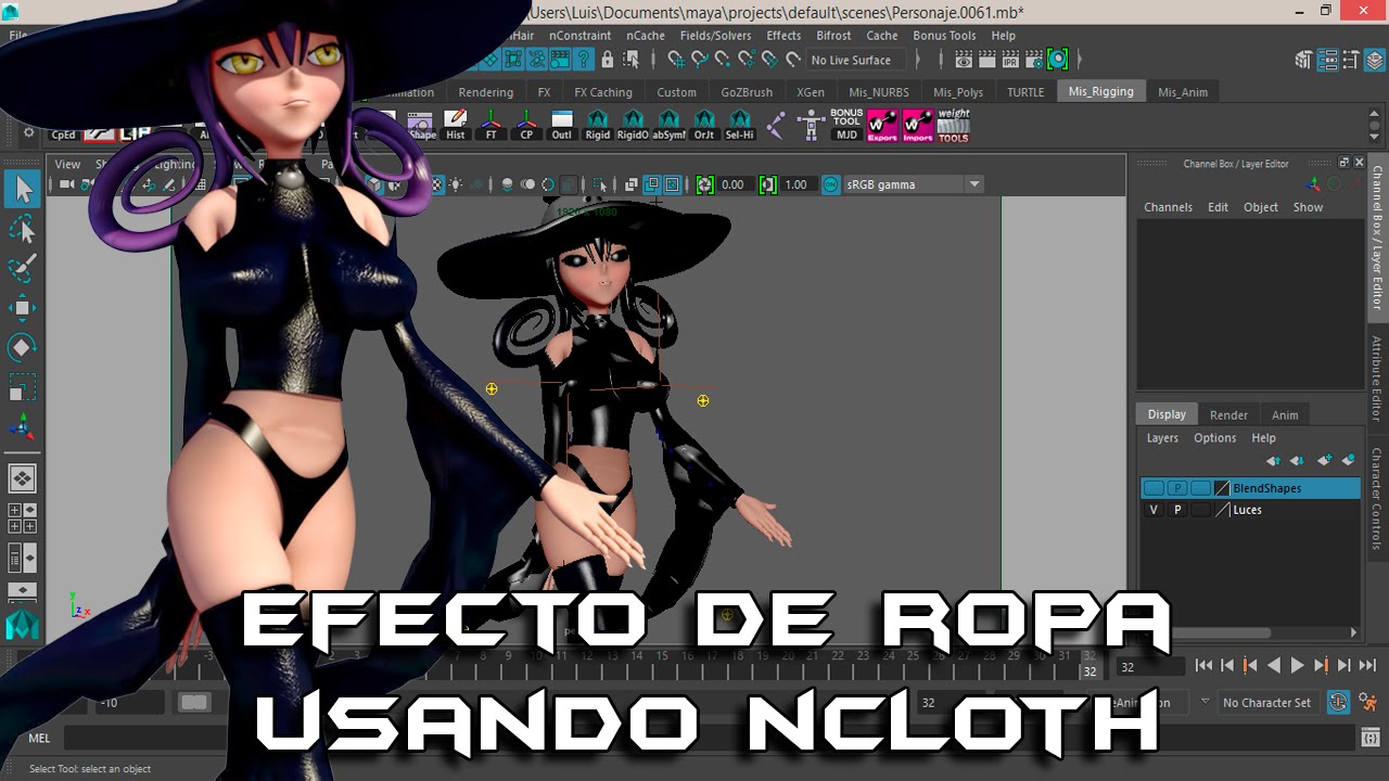 Efecto de ropa en las mangas Parte1 - YouTube