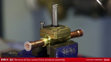Danfoss EVR 4 - 22 solenoid valve: How to service, repair, and clean