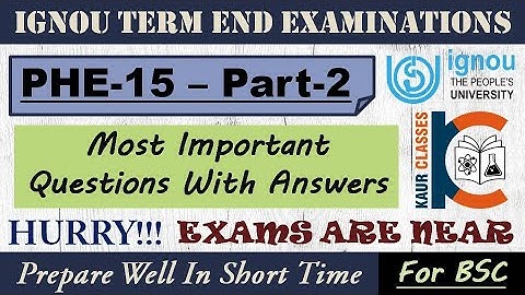PHE-15 | Most Imp. Questions | Part-2 | Astronomy and Astrophysics | TEE | BSC | Physics | IGNOU |