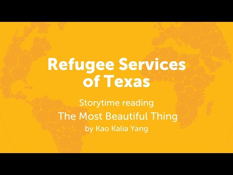 Refugee Services of Texas - Storytime reading The Most Beautiful Thing