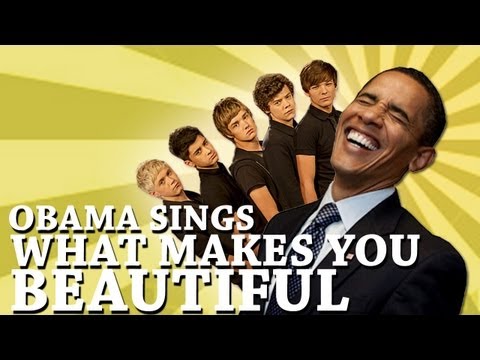 Barack Obama Singing What Makes You Beautiful by One Direction