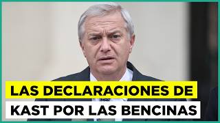 Las Declaraciones De José Antonio Kast Por El Alza De Las Bencinas